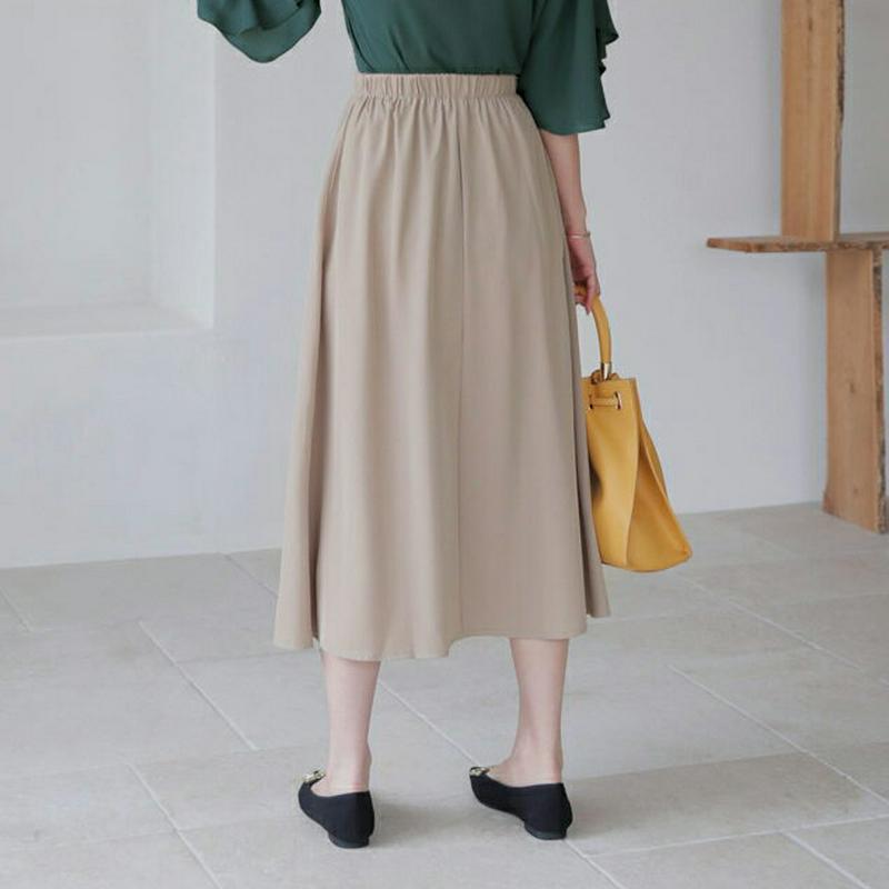 イージーフレアスカート・全3色・b63589 レディース【sk】【韓国 ファッション スカート ロング ロングスカート フレア 