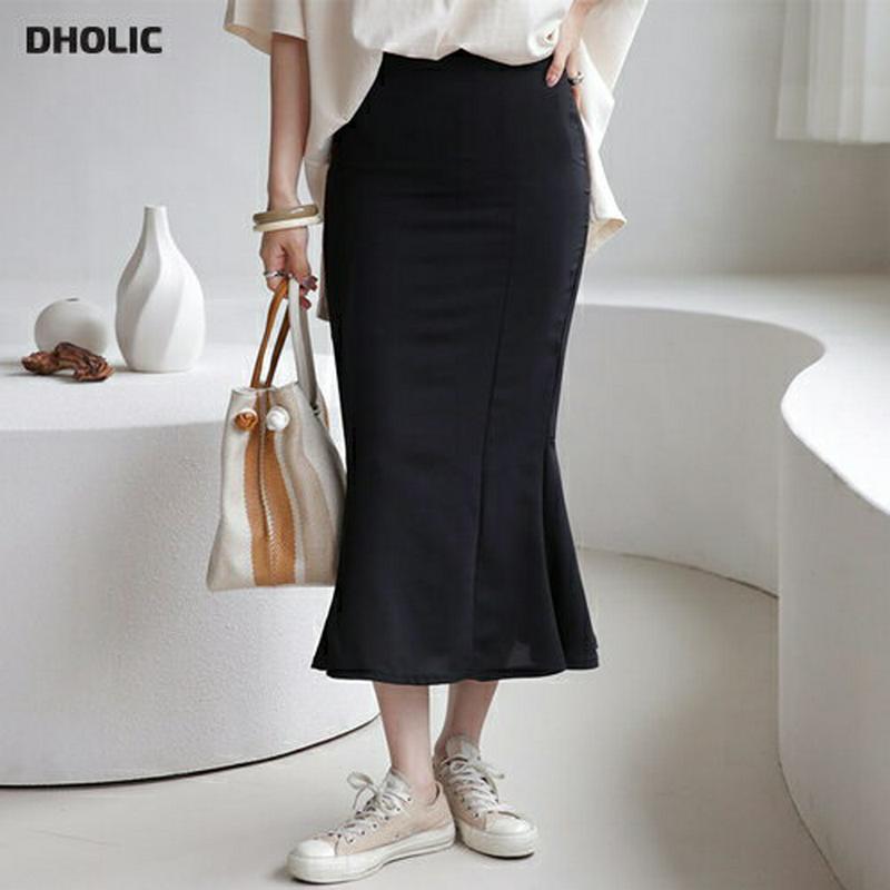 スリムマーメイドスカート・全4色・t63588 レディース【sk】【韓国 ファッション スカート ロング ロングスカート マーメ