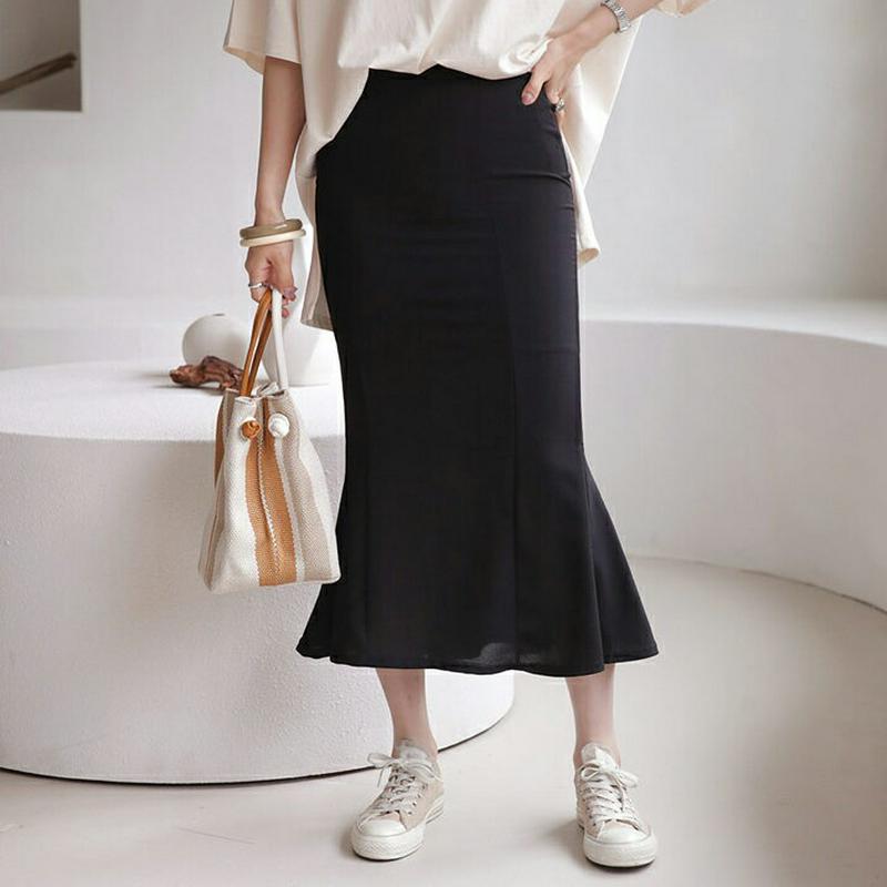 スリムマーメイドスカート・全4色・t63588 レディース【sk】【韓国 ファッション スカート ロング ロングスカート マーメ