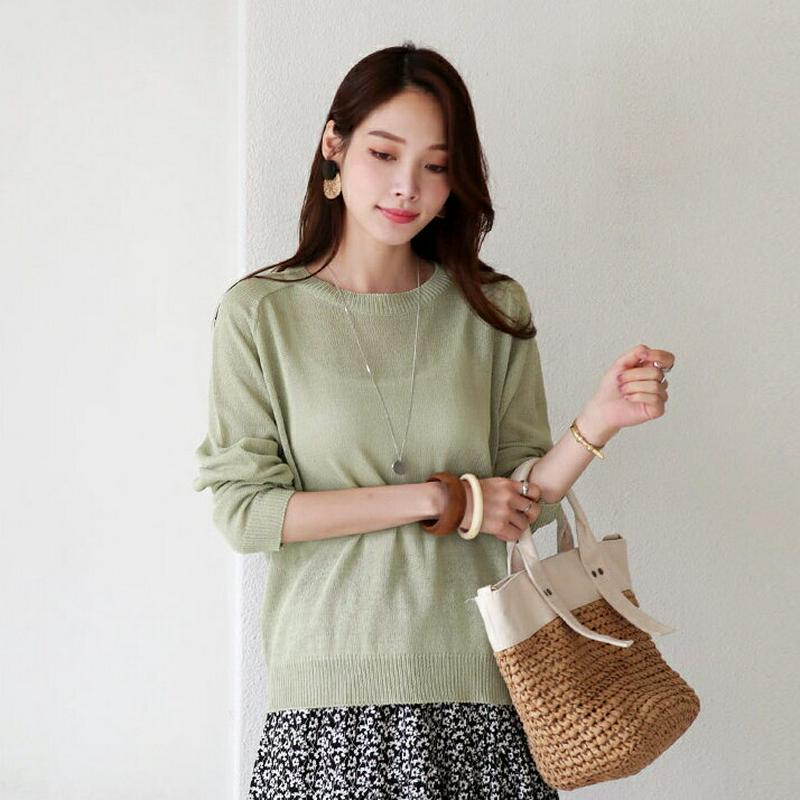 ラグランスリーブニット・全5色・t63569 レディース【tops】【韓国 ファッション トップス ニット ニットトップス ラグ