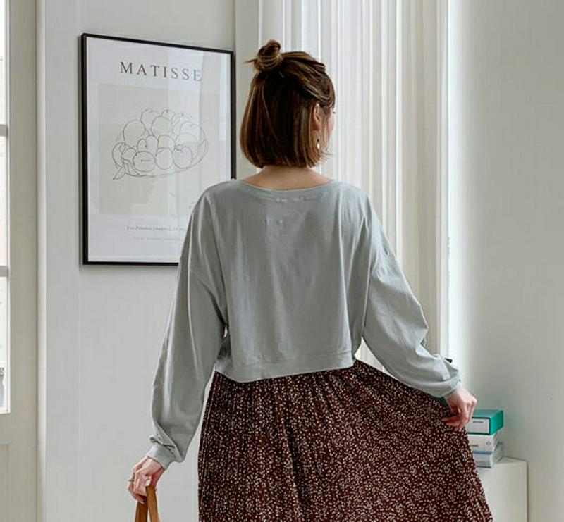 【新作10%OFF】2WAYツイストスウェット・全4色・t60548 レディース【tops】【韓国 ファッション トップス Tシ