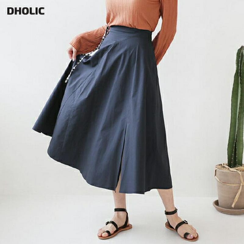 【新作10%OFF】フレアスリットスカート・全4色・b60565 レディース【sk】【韓国 ファッション ボトムス スカート ロ