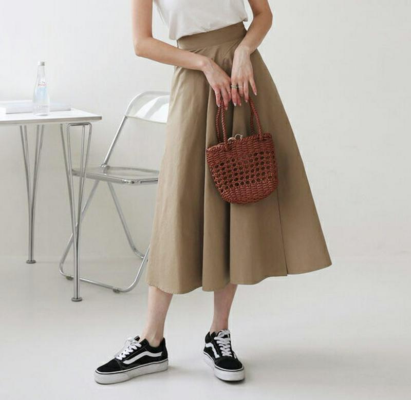 【新作10%OFF】フレアスリットスカート・全4色・b60565 レディース【sk】【韓国 ファッション ボトムス スカート ロ