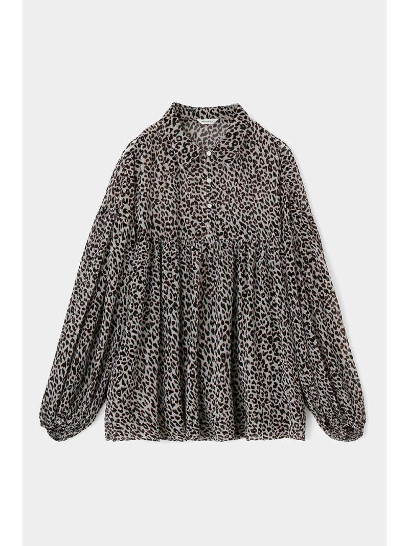 SHEER GATHER LEO ブラウス（MOUSSY）