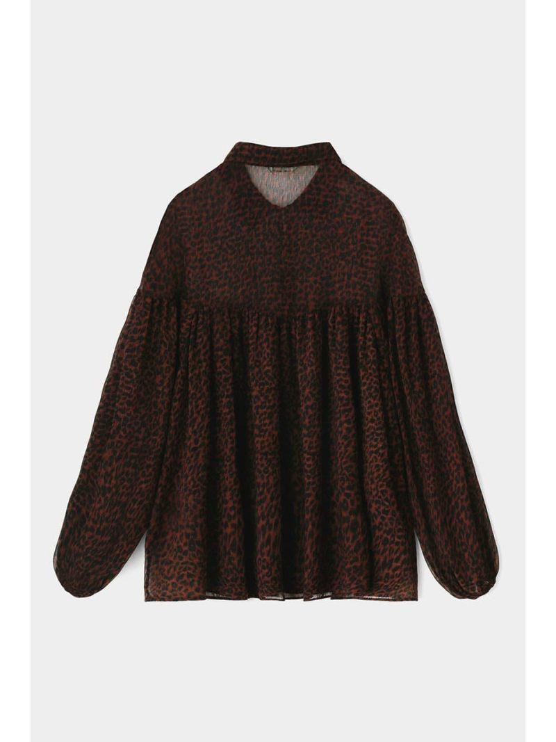 SHEER GATHER LEO ブラウス（MOUSSY）