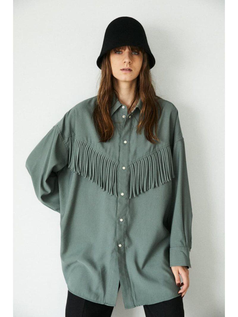FRINGE OVER シャツ（MOUSSY）