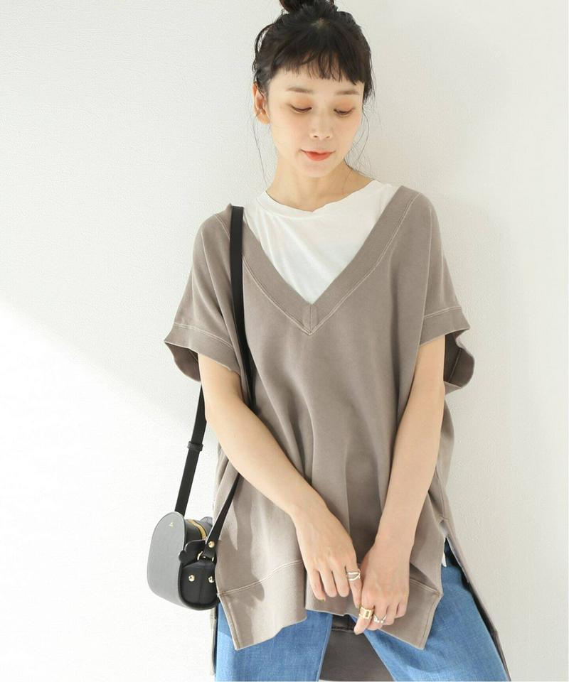 ピグメントVネックスウェットベストプルオーバー◆（JOURNAL STANDARD relume）