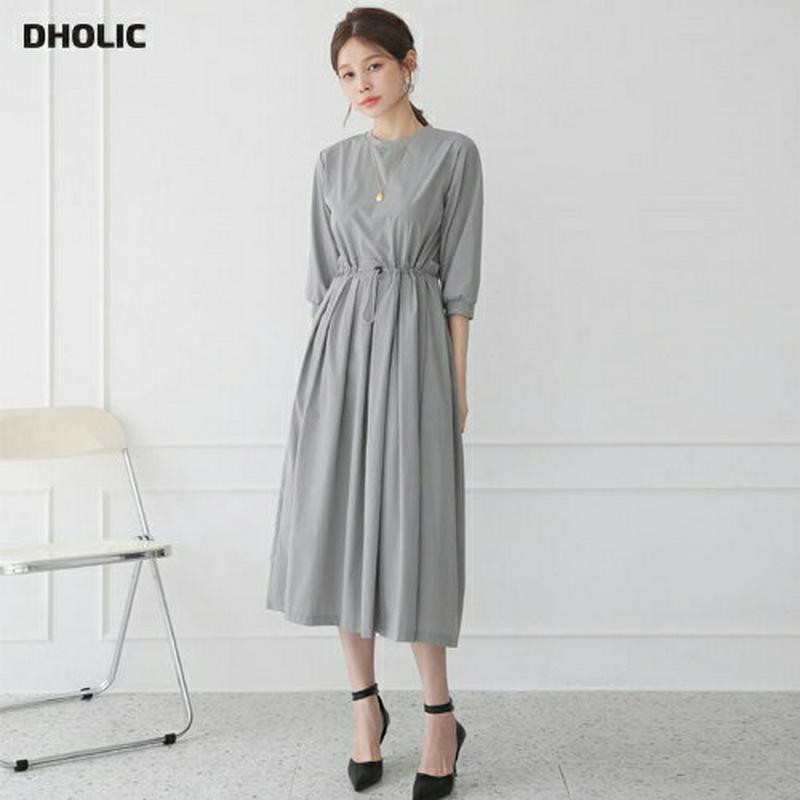 【配送遅延】【新作10%OFF】ドロストタックワンピース・全5色・b63623 レディース【ops】【韓国 ファッション ワンピ