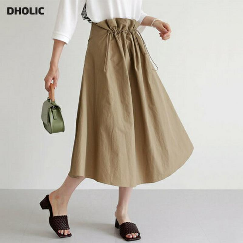 【配送遅延】【新作10%OFF】ドロストフレアスカート・全2色・t63628 レディース【sk】【韓国 ファッション スカート 