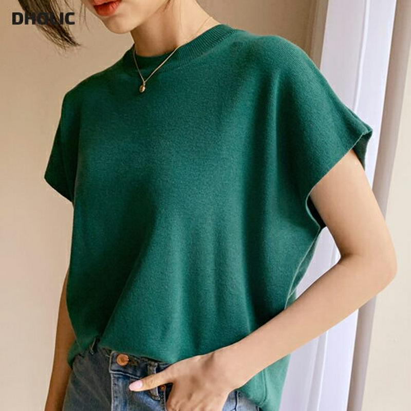 【配送遅延】【新作10%OFF】フレンチスリーブニット・全5色・t60577 レディース【tops】【韓国 ファッション トップ