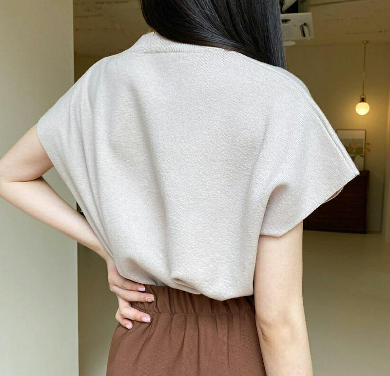 【配送遅延】【新作10%OFF】フレンチスリーブニット・全5色・t60577 レディース【tops】【韓国 ファッション トップ