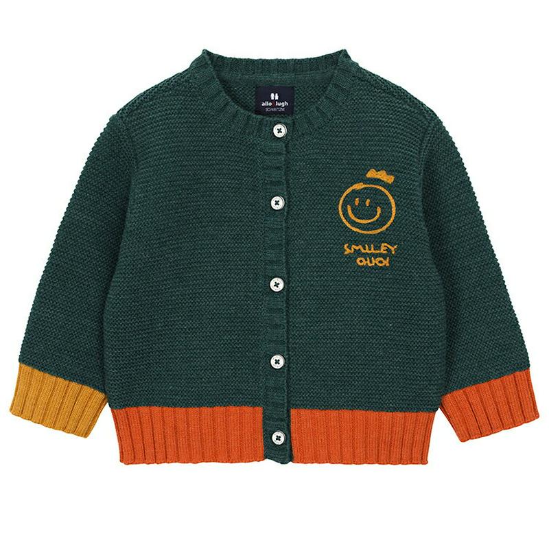 【新作10%OFF】刺繍カラーブロックカーディガン・p004882 キッズ【3~8才】【cd】【カーディガン カーデ 長袖 刺繍