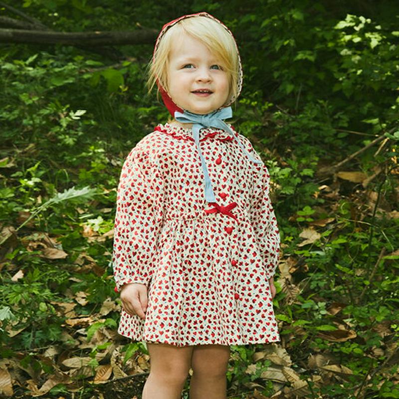 【新作10%OFF】フリルカラーハート柄ワンピース・p004878 キッズ【3~8才】【ops】【ワンピース 長袖 ショート丈 