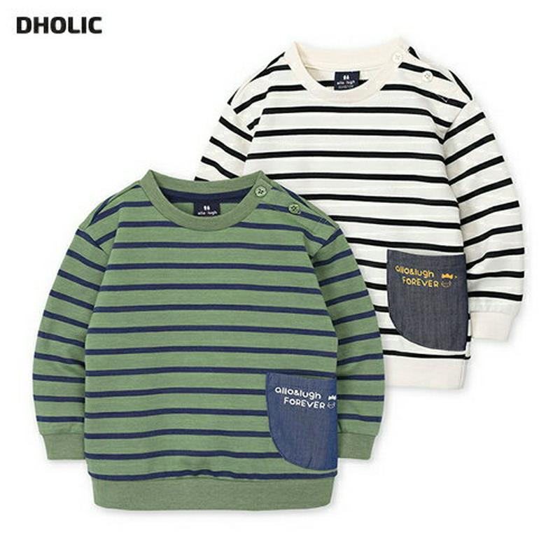 【新作10%OFF】レタリングポケットボーダースウェット・p004863 キッズ【3~8才】【tops】【トップス レタリング 