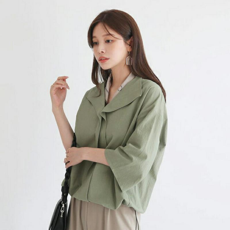 【新作10%OFF】ストリングへムブラウス・全3色・t63612 レディース【bl】【韓国 ファッション トップス ブラウス 七