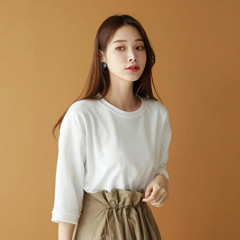 【新作10%OFF】バックストライプTシャツ・全3色・b63605 レディース【tops】【韓国 ファッション トップス Tシャ