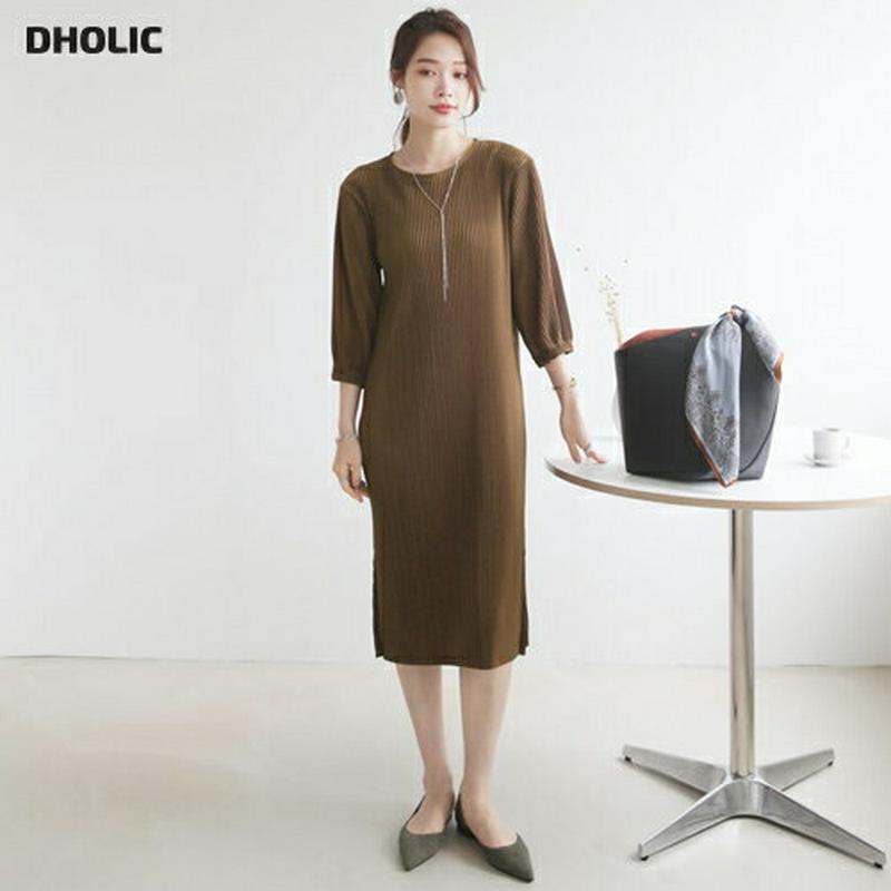 【配送遅延】【新作10%OFF】プリーツワンピース・全4色・b63700 レディース【ops】【韓国 ファッション ワンピース 