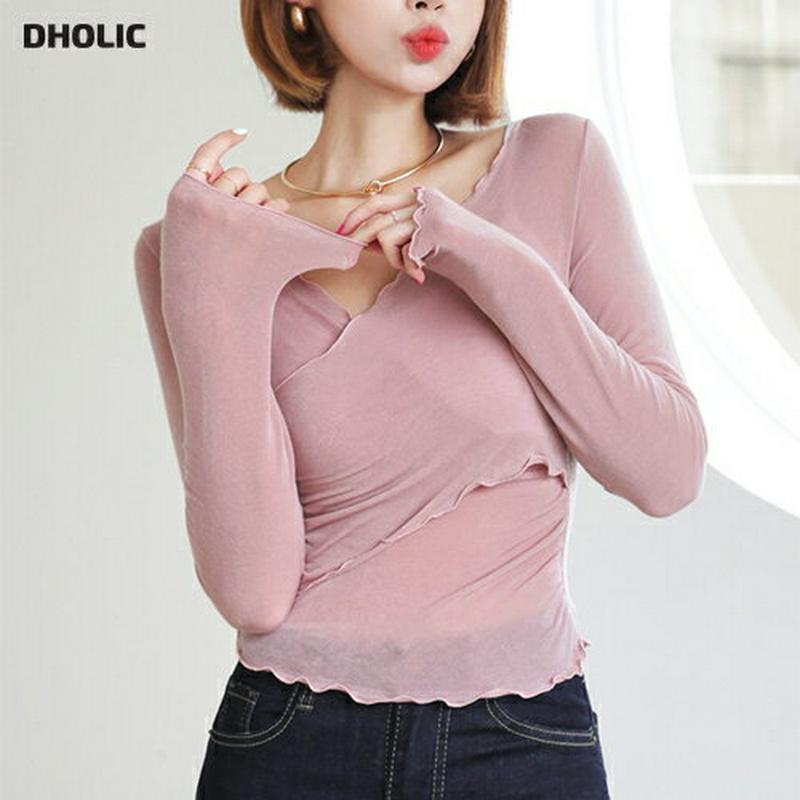 【配送遅延】【新作10%OFF】2WAYウェーブクロスTシャツ・全4色・t56682 レディース【tops】【韓国 ファッション