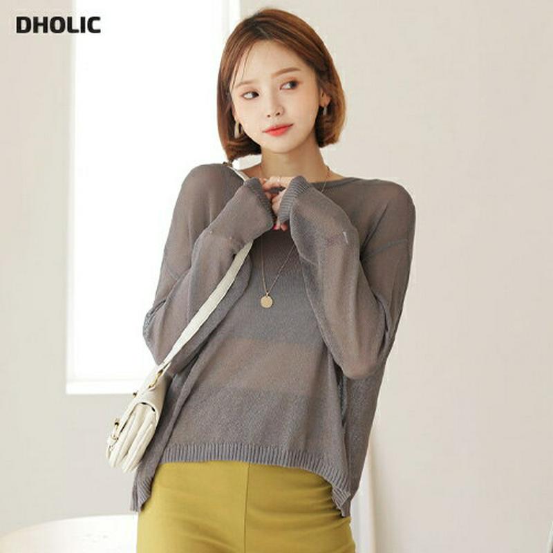 【新作10%OFF】2WAYラウンドスリットニット・全4色・b56701 レディース【tops】【韓国 ファッション トップス 