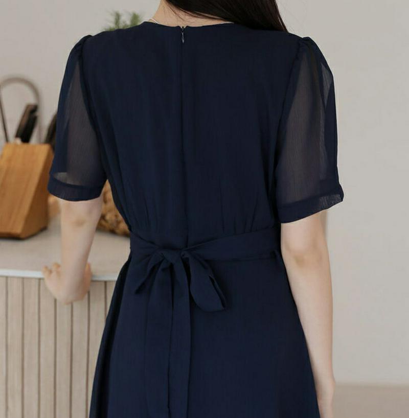 【配送遅延】【新作10%OFF】カシュクールリボンワンピース・全4色・t56689 レディース【ops】【韓国 ファッション ワ