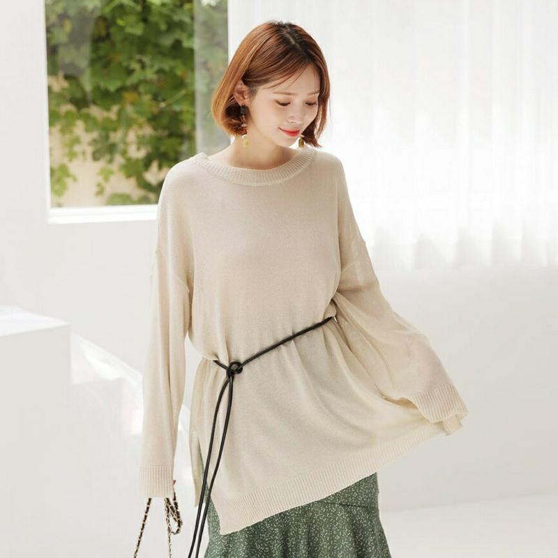 2WAYルーズニット・全4色・t56692 レディース【tops】【韓国 ファッション トップス ニット ニットトップス ラウン