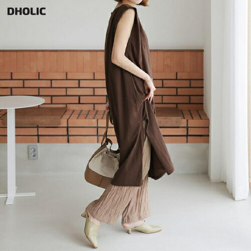 スリーブレスワンピース・全3色・t56718 レディース【ops】【韓国 ファッション ワンピース ロングワンピース スリーブレ