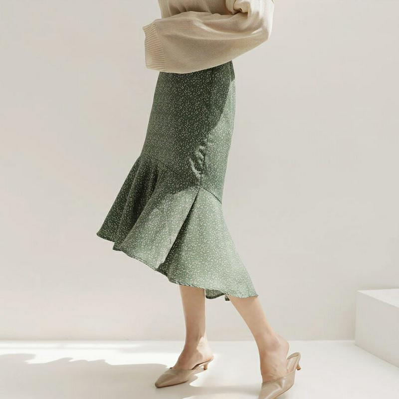 パターンマーメイドスカート・全4色・b56693 レディース【sk】【韓国 ファッション ボトムス スカート ミディ丈 マーメイ