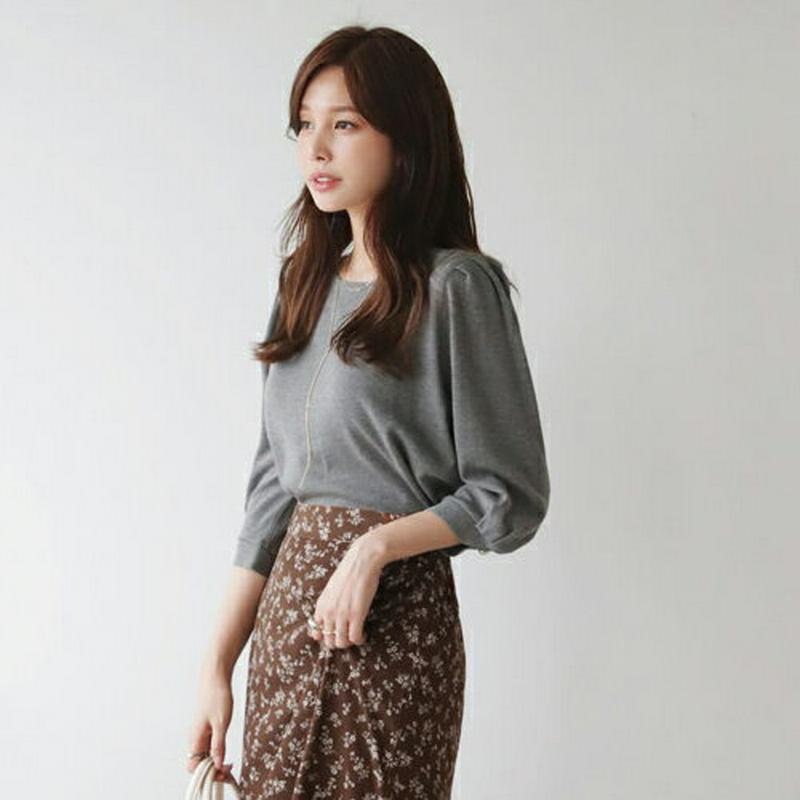 【配送遅延】パールスリーブニット・全5色・b63687 レディース【tops】【韓国 ファッション トップス ニット ニットトッ