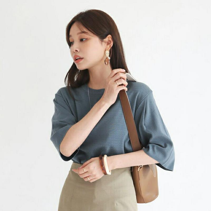 【配送遅延】タックスリーブニット・全4色・b63615 レディース【tops】【韓国 ファッション トップス ニット ニットトッ