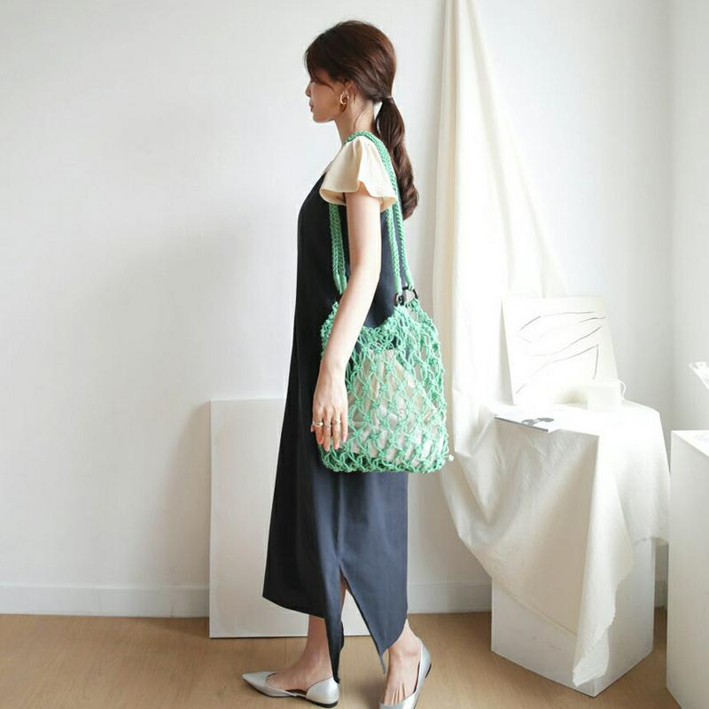 リネン混キャミワンピース・全3色・b63291 レディース【ops】【韓国 ファッション ワンピース ロング ロングワンピース 