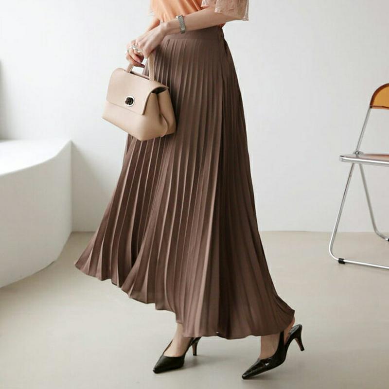 【新作10%OFF】プリーツスカート・全3色・b63709 レディース【sk】【韓国 ファッション スカート ロング ロングスカ