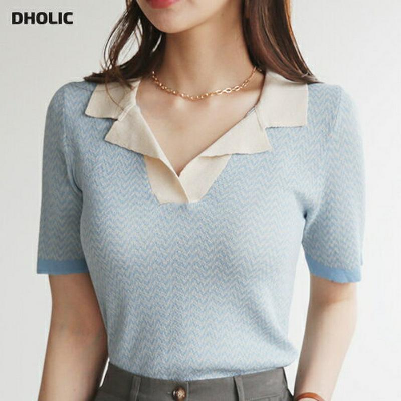 【新作10%OFF】ジグザグパターンカラーニット・全2色・b63685 レディース【tops】【韓国 ファッション トップス ニ
