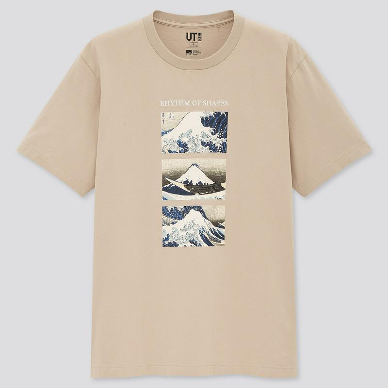 江戸浮世絵 2020 秋冬 UT グラフィックTシャツ 葛飾北斎（半袖・レギュラーフィット）