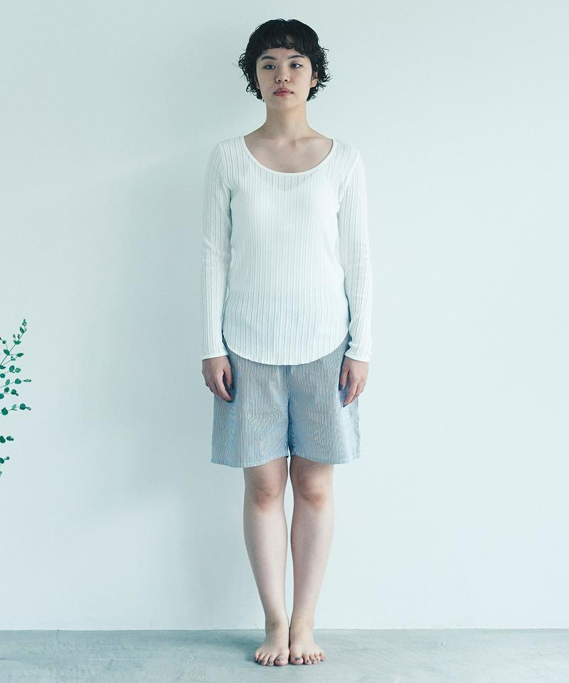 【et sort.】綿カシミア長袖プルオーバー（note et silence.）