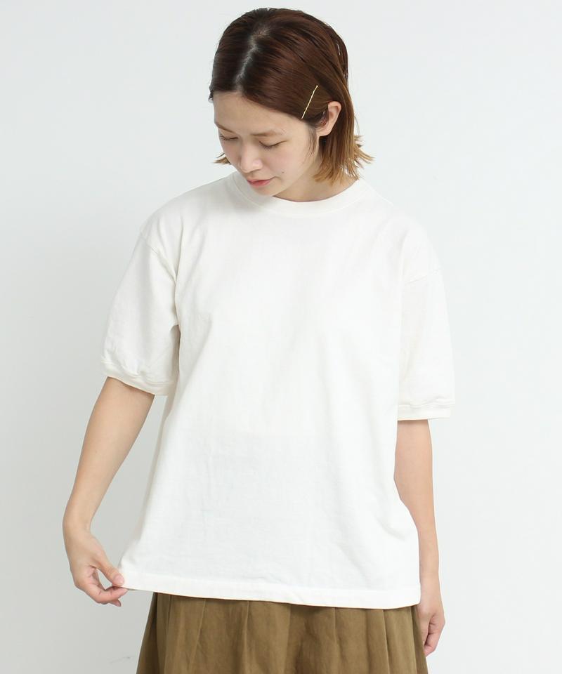 △mat　USAコットン18/-天竺 製品染め リブプルオーバー（mat quotidien）