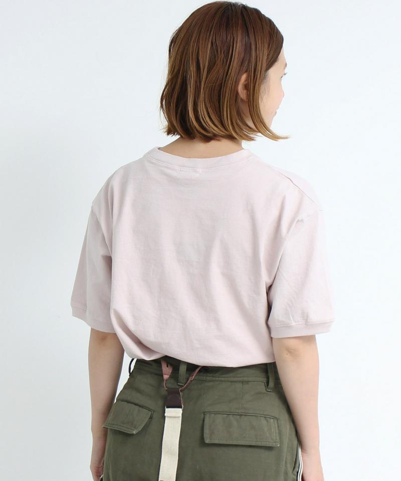 △mat　USAコットン18/-天竺 製品染め リブプルオーバー（mat quotidien）