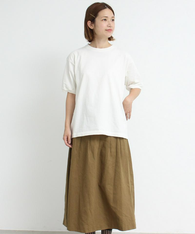 △mat　USAコットン18/-天竺 製品染め リブプルオーバー（mat quotidien）