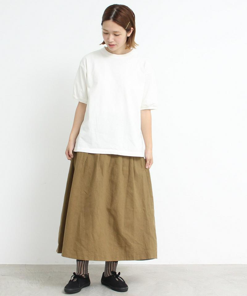 △mat　USAコットン18/-天竺 製品染め リブプルオーバー（mat quotidien）
