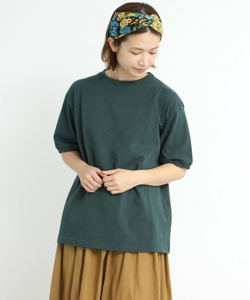 △mat　USAコットン18/-天竺 製品染め リブプルオーバー（mat quotidien）