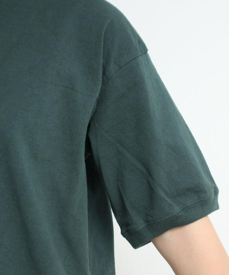 △mat　USAコットン18/-天竺 製品染め リブプルオーバー（mat quotidien）