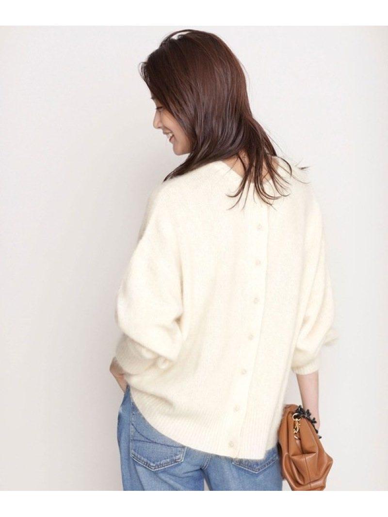 ヘアリーニット前後2wayトップス