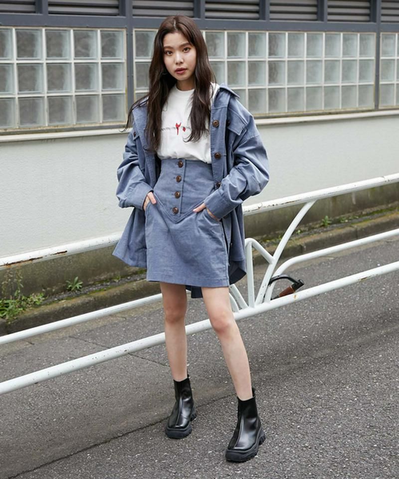 コーデュロイミニスカートショーパン