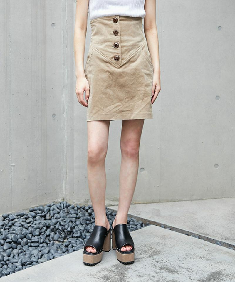 コーデュロイミニスカートショーパン