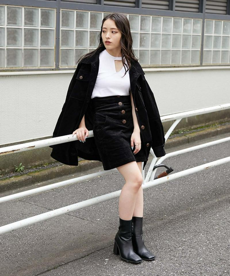 コーデュロイミニスカートショーパン