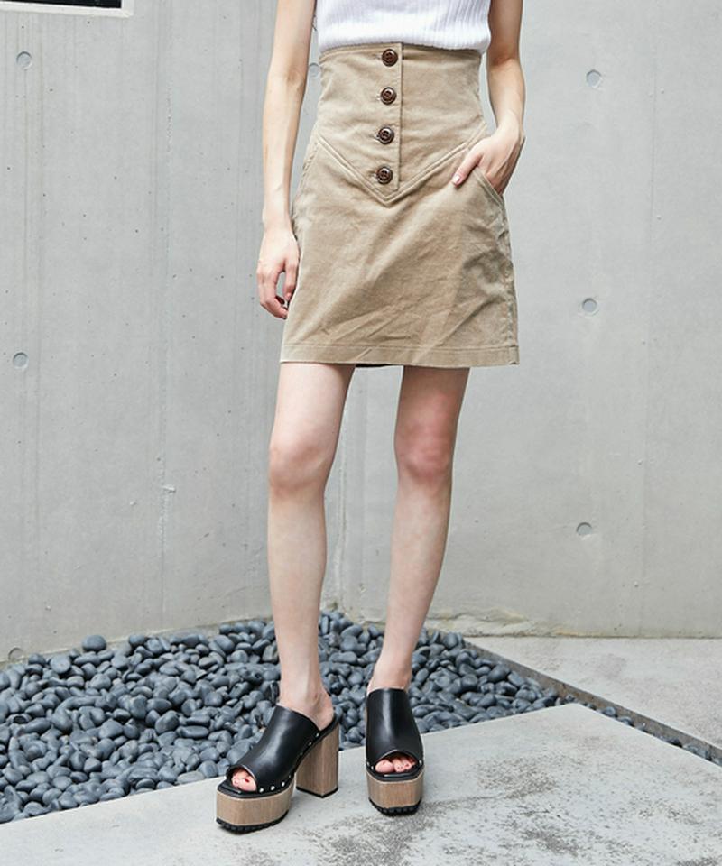コーデュロイミニスカートショーパン