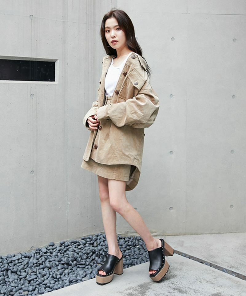 コーデュロイミニスカートショーパン