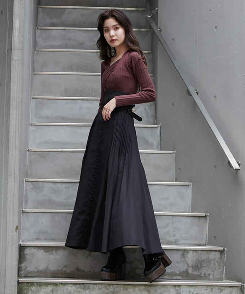 2WAYサイドプリーツスカート