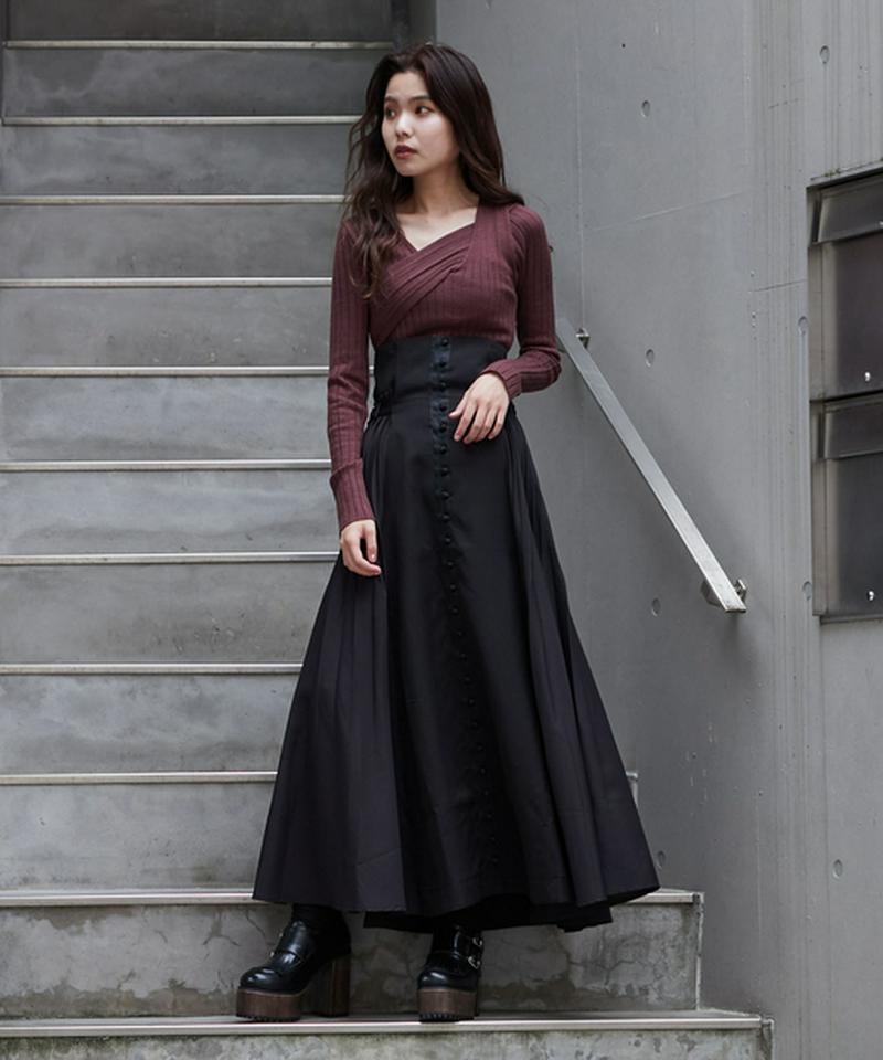 2WAYサイドプリーツスカート