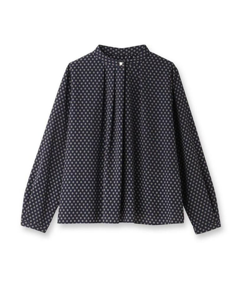 【洗える】アンティーク小紋柄ブラウス