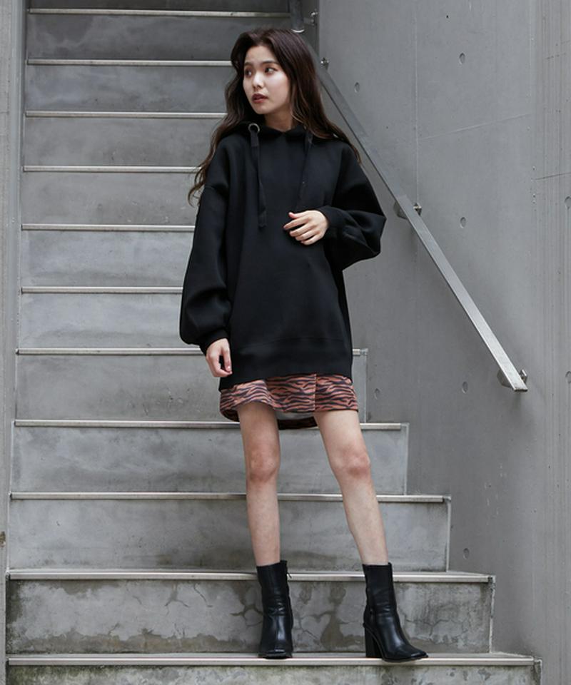 フロントボタンミニスカートショーパン